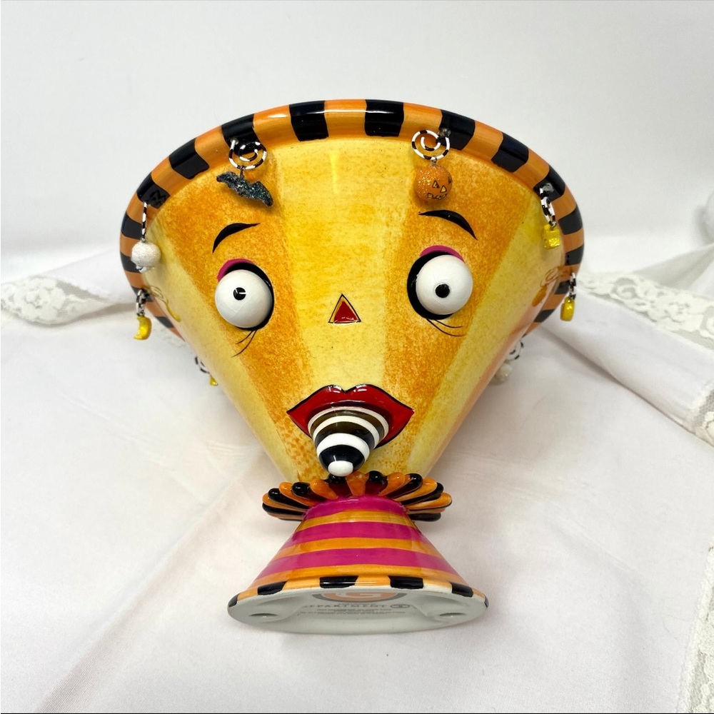 Retired Department 56 GLITTERVILLE Candy Dish